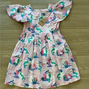 Mini Boden  pink mermaid dress size 8-9Y girls dress